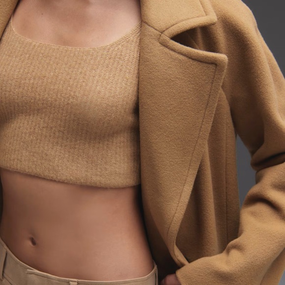 Everlane The Cozy-Stretch Tank In Camel - Picture 6 of 8